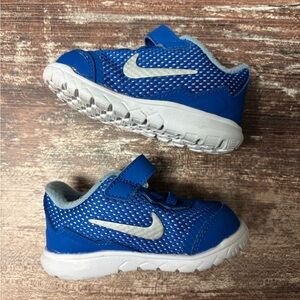 Nike | VGUC Blue Infant Flex Experience Shoes Velcro Closure, Size 4C